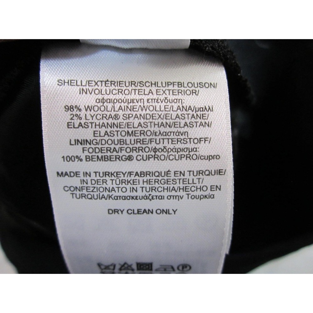 Brooks Brothers Pencil Skirt Womens 6P Black Woven Italy Career Professional - Picture 10 of 10